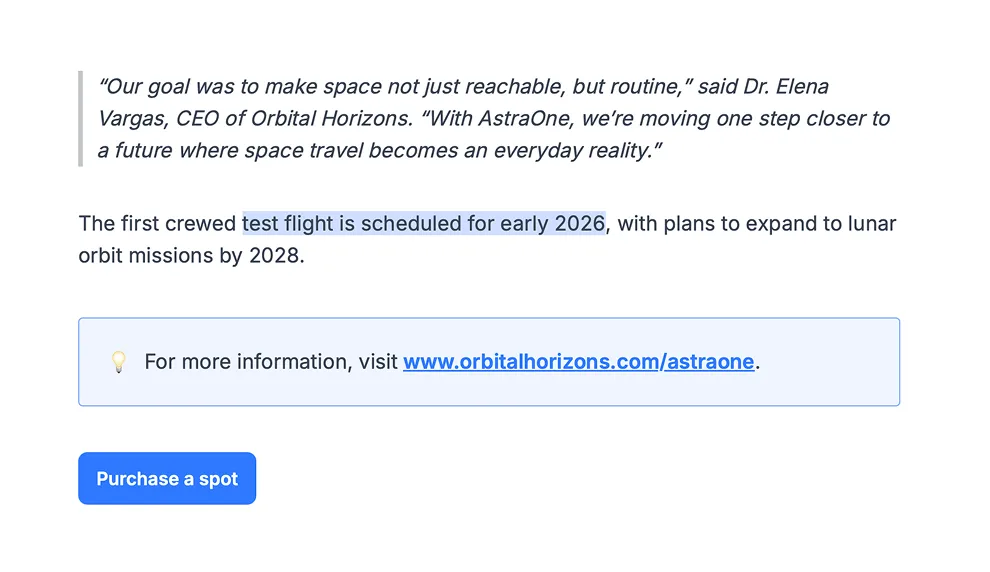 New Prezly theme extra features